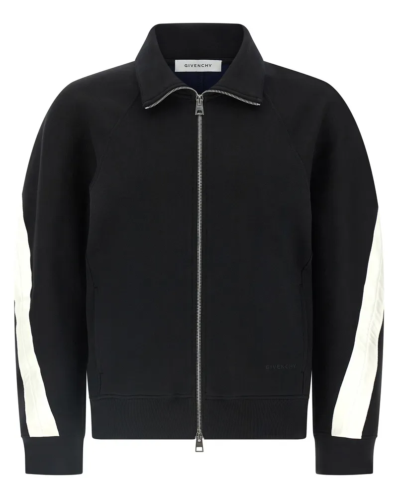 Givenchy Sweatshirt mit Satineinsatz White