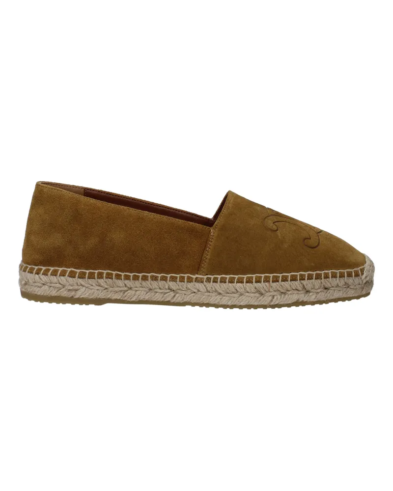 Celine Männer's Espadrillas Braun/Haselnussbraunes Wildleder -