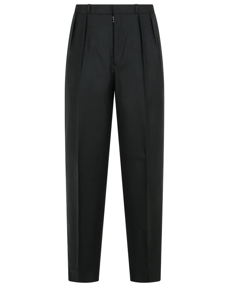Maison Margiela Black Virgin Wollhose Black