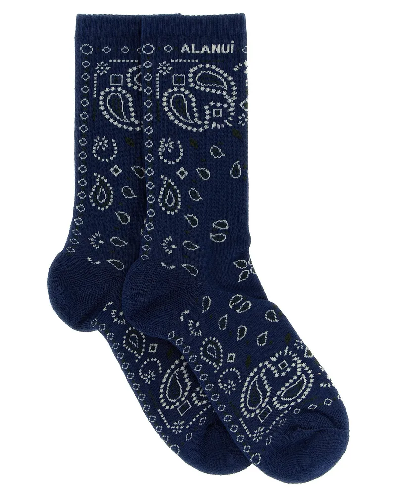 Alanui Bandana' Socken Blue