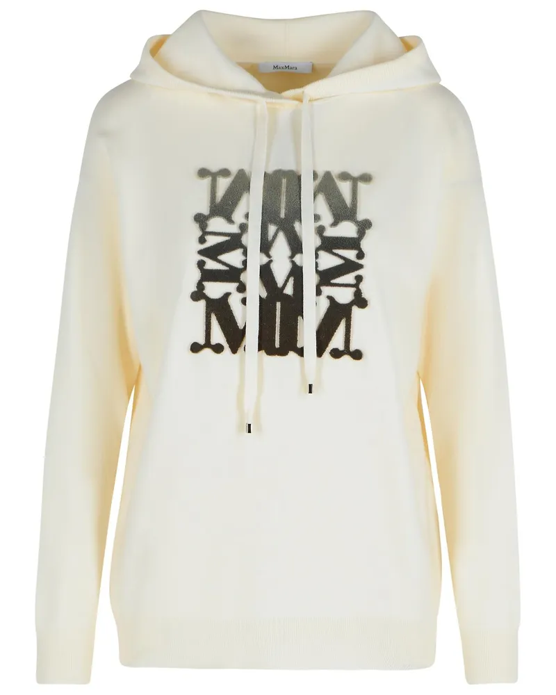 Max Mara Taddeo' Creme Virgin Wollpullover Cream