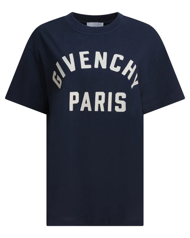 Givenchy T-Shirt mit Givenchy-Paris-Logo Blue