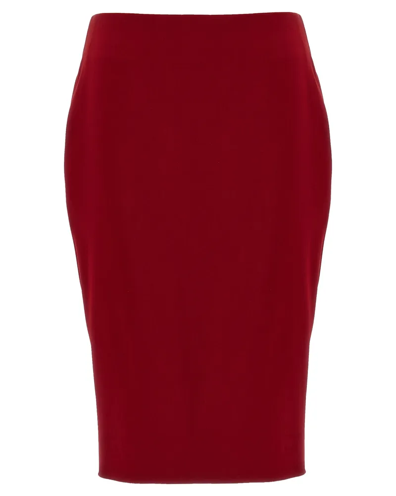 Saint Laurent Bleistiftrock Red