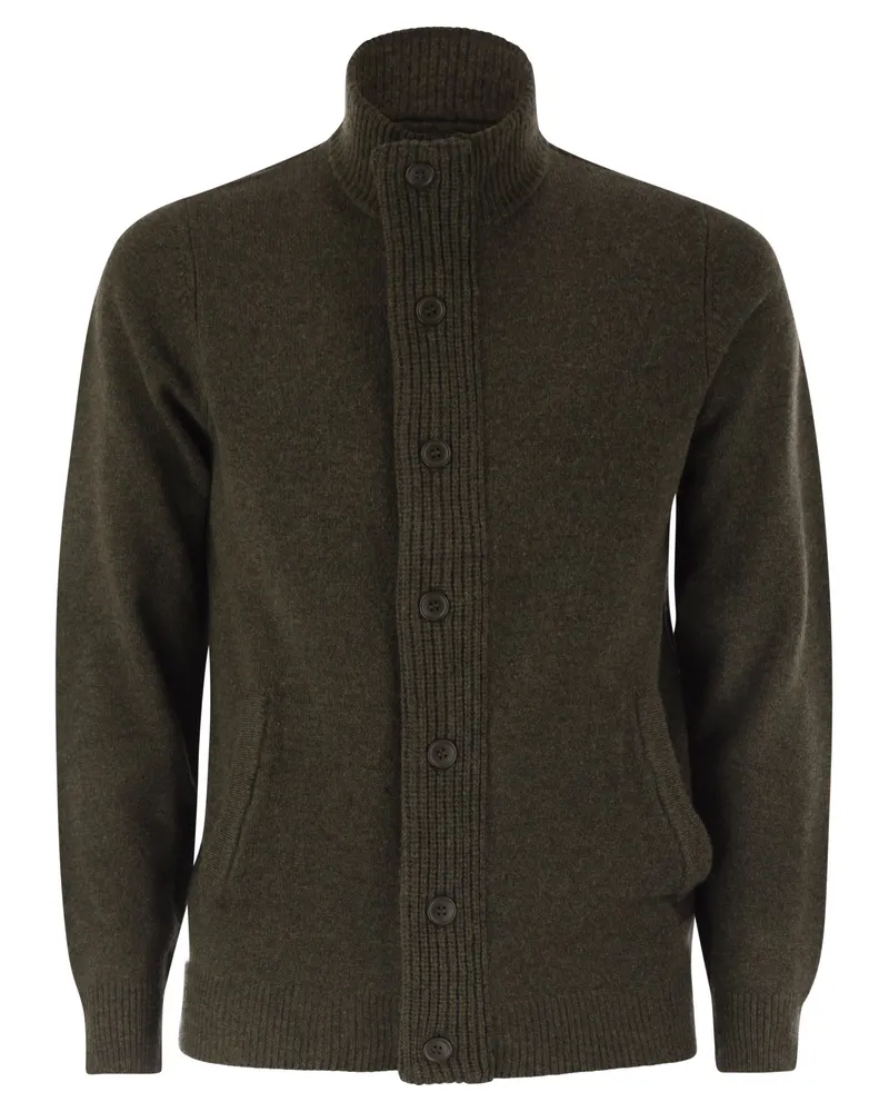 Barbour Reißverschluss -Jumper -Patch Wood