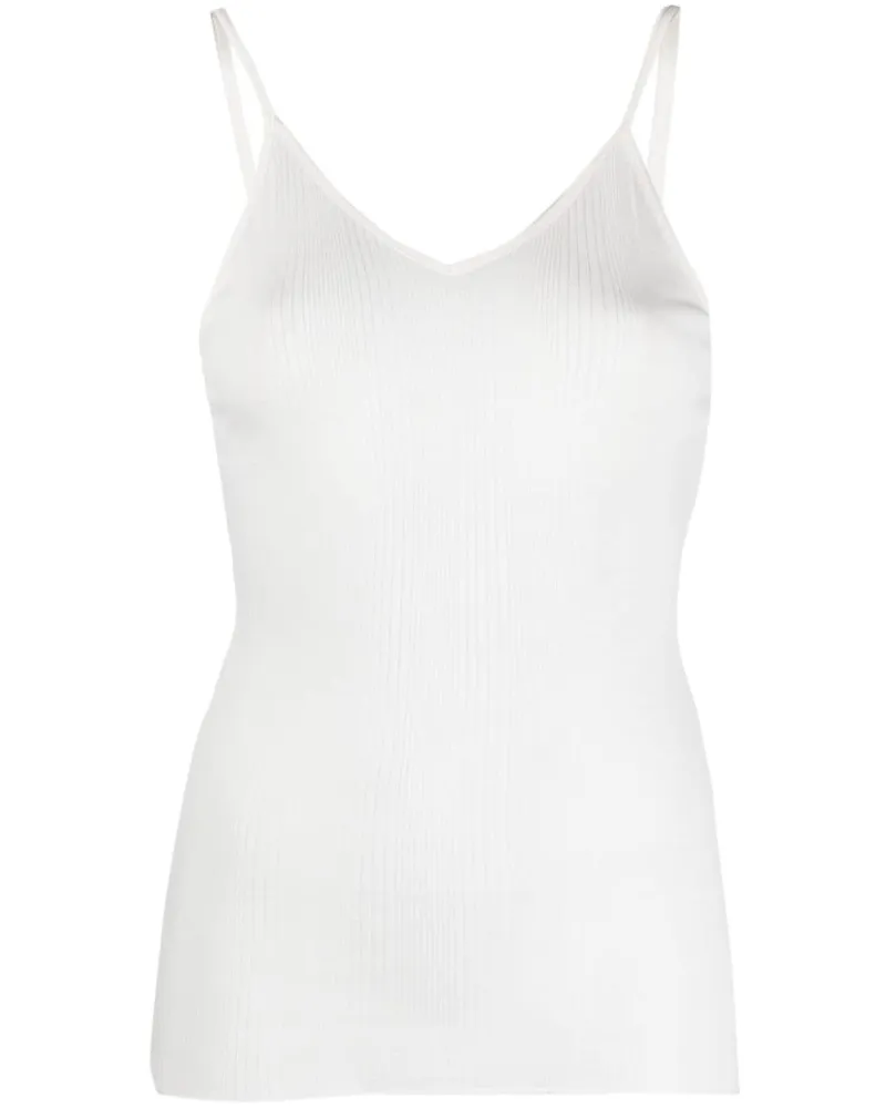 KHAITE Mona Cotton Top White