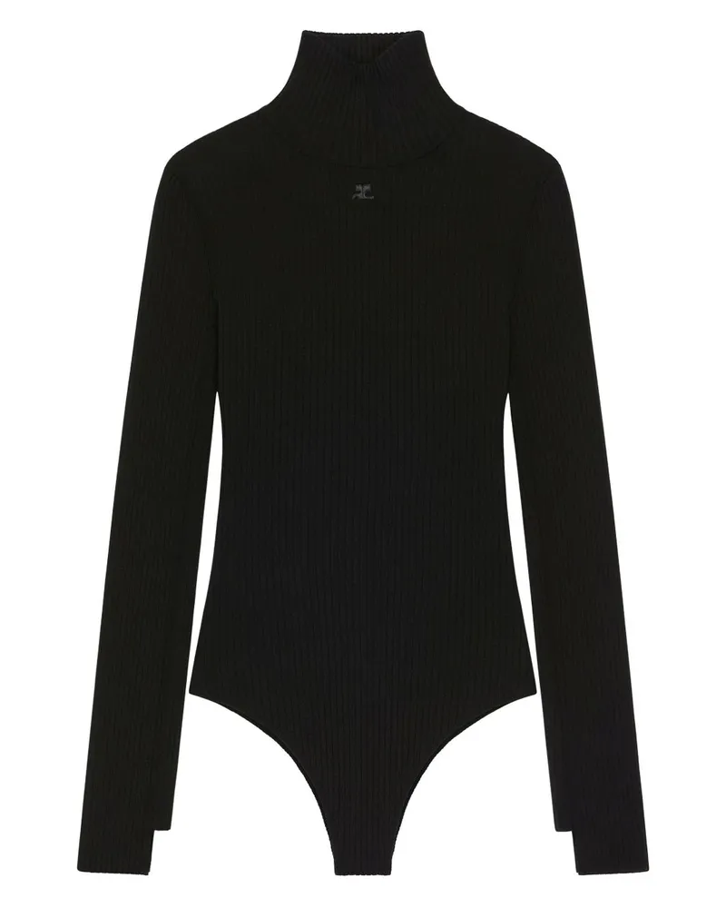 Courrèges Courreves top schwarz Black