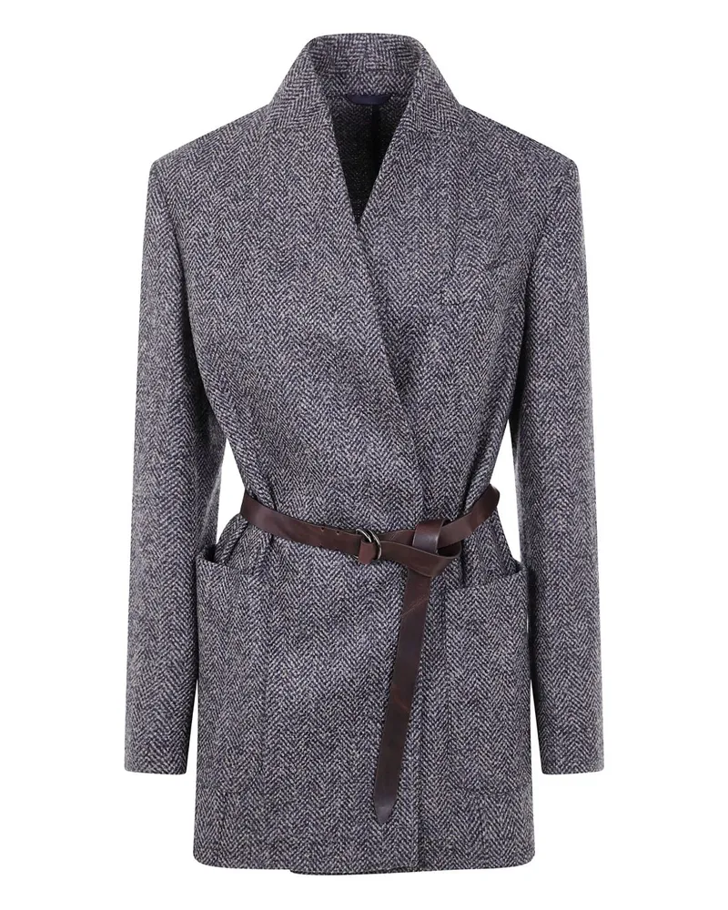 Brunello Cucinelli Wool Blazerjacke Blue