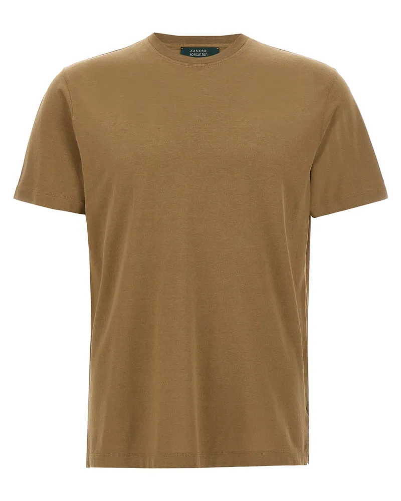Zanone Ice Cotton' T -Shirt Brown