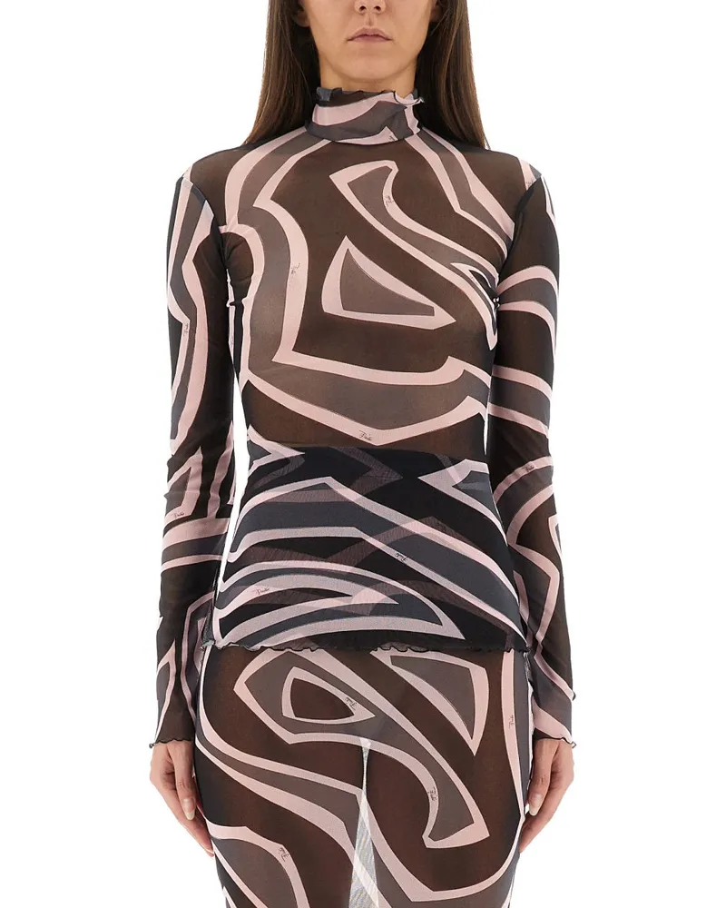 Emilio Pucci Labyrinth -Druckoberteil Multicolour