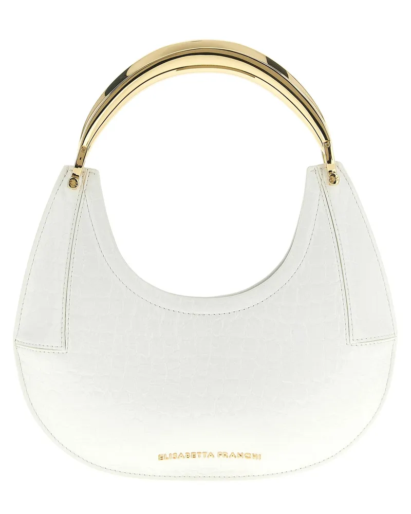 Elisabetta Franchi Hobo' kleiner Umhängetasche White