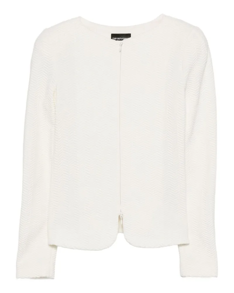 Emporio Armani Cotton Blazer Blazerjacke White