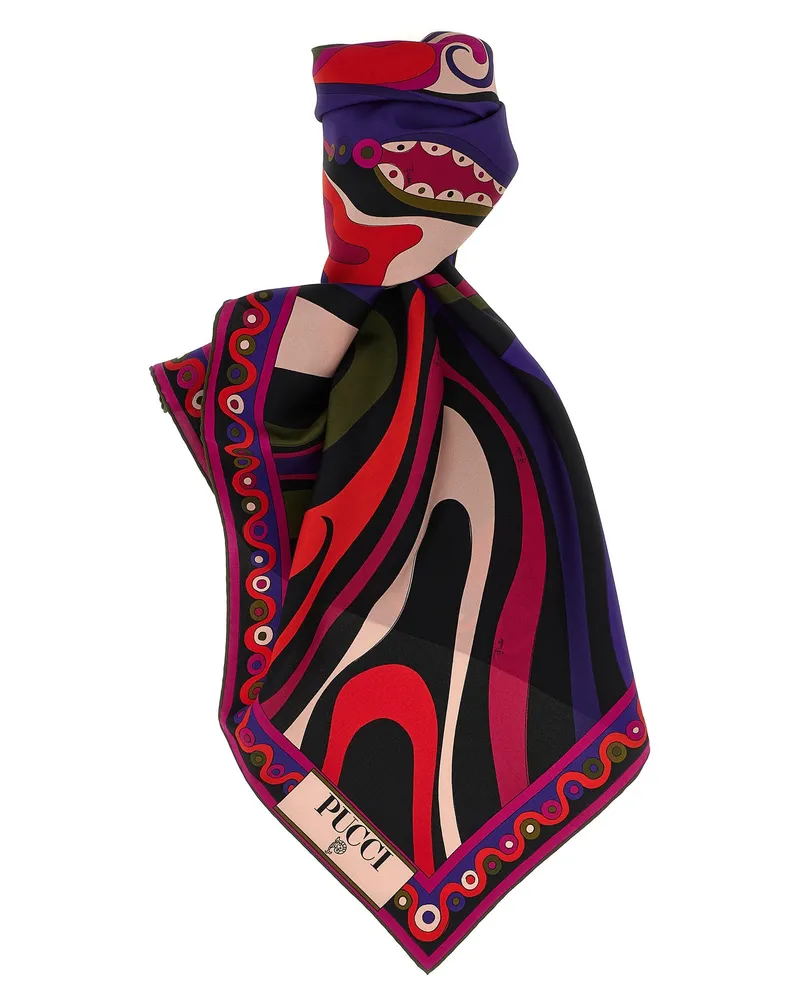 Emilio Pucci gemusterter Schal Multicolor