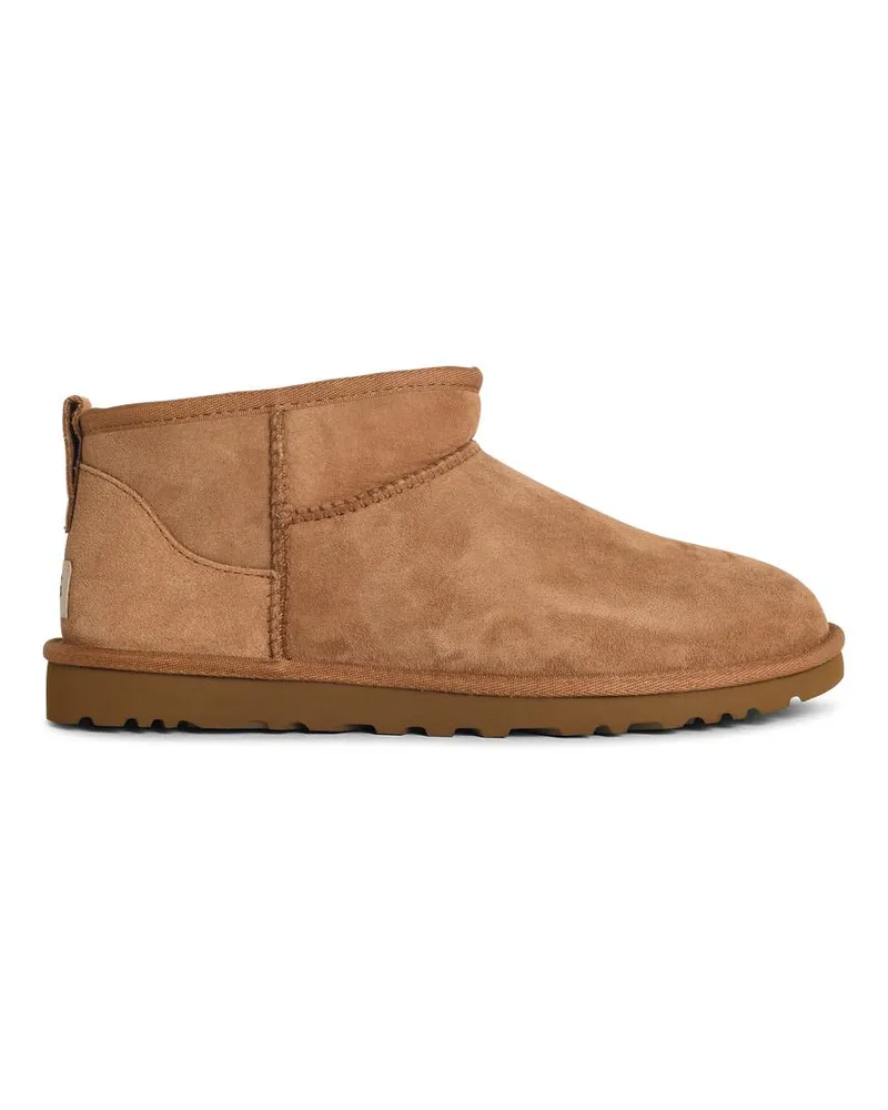 UGG Classic Ultra Mini' Kastanien Wildlederstiefel Beige