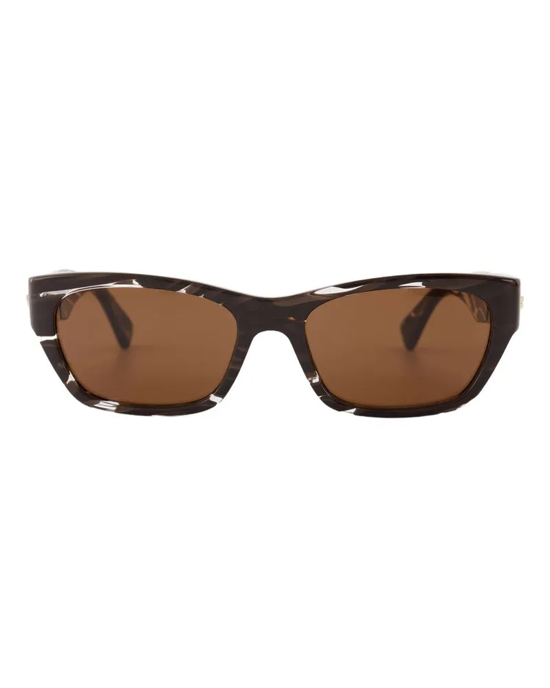 Bottega Veneta Sonnenbrille in brauner Acetat Braun
