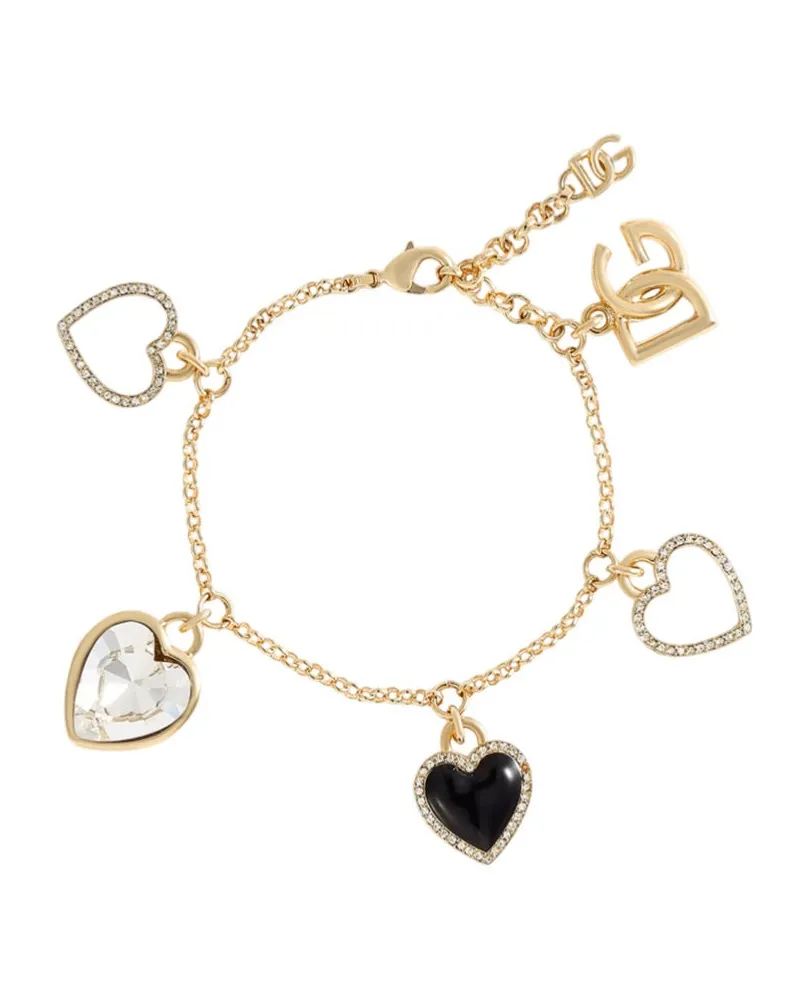 Dolce & Gabbana Italienisch maßgeschneidertes Armband mit herzförmigen Reizen Zoo00