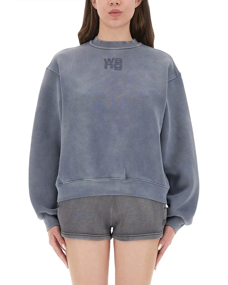 Alexander Wang Sweatshirt mit Logo Blue