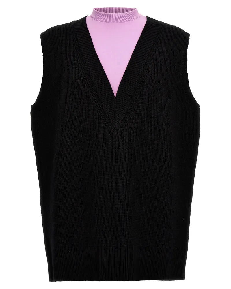 Jil Sander Strickweste Multicolor