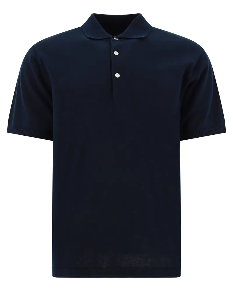 Beams Plus Strahlen plus "12 g" Poloshirt Blue