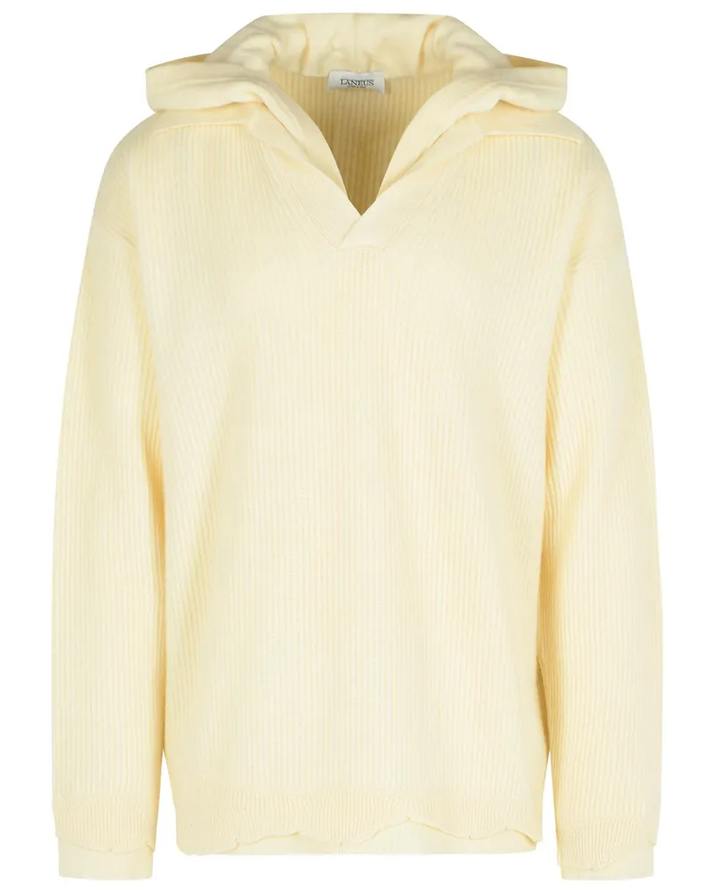 Laneus Elfenbein Wolle Mischpullover Cream