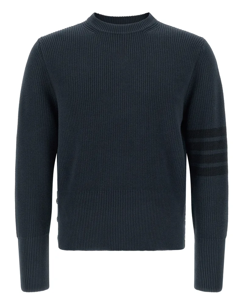 Thom Browne Bar' Pullover Blue