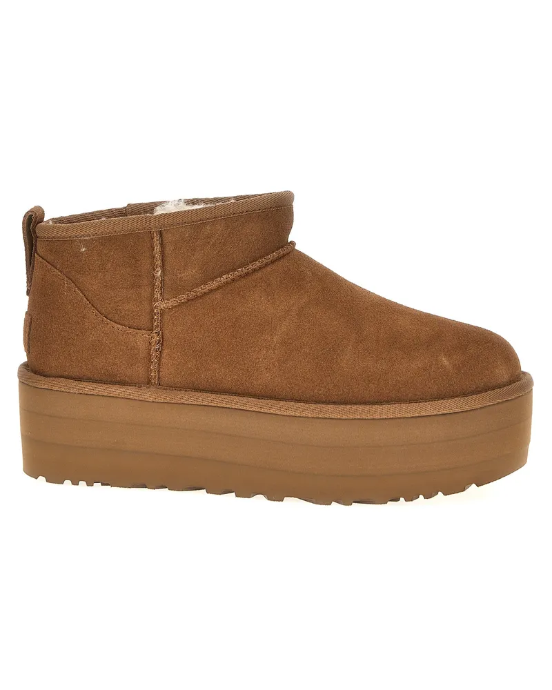 UGG Classic Ultra Mini Platform' Knöchelstiefel Brown