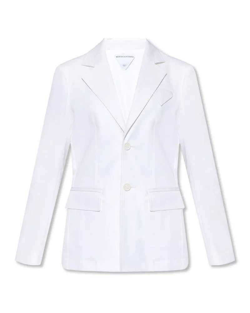 Bottega Veneta Baumwollblazer Weiß
