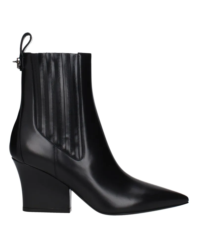 Valentino Garavani Frauen 's Lederstiefel schwarz -