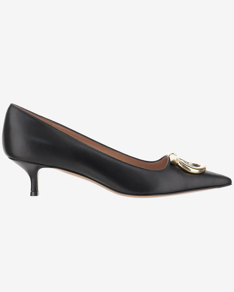 Ferragamo Gancini Maxi Pumps Black