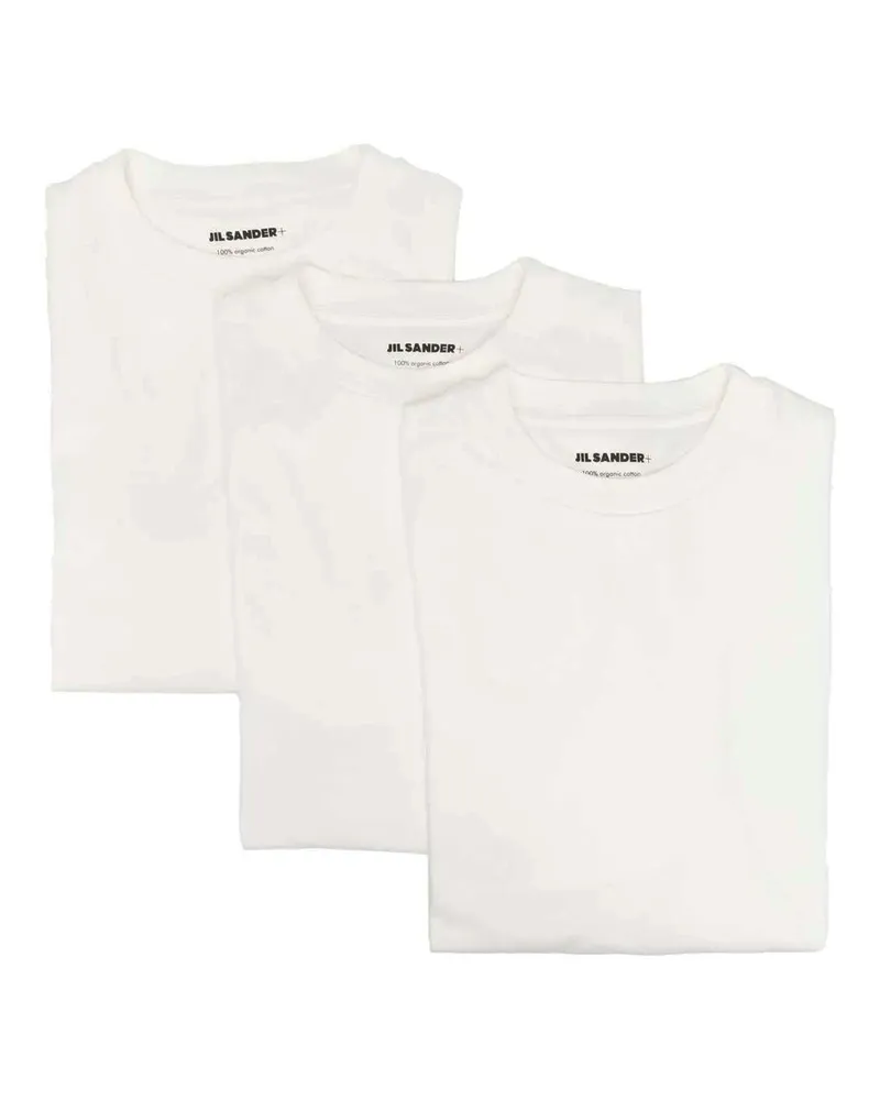 Jil Sander pack mit 3 langem Ärmel T -Shirt White