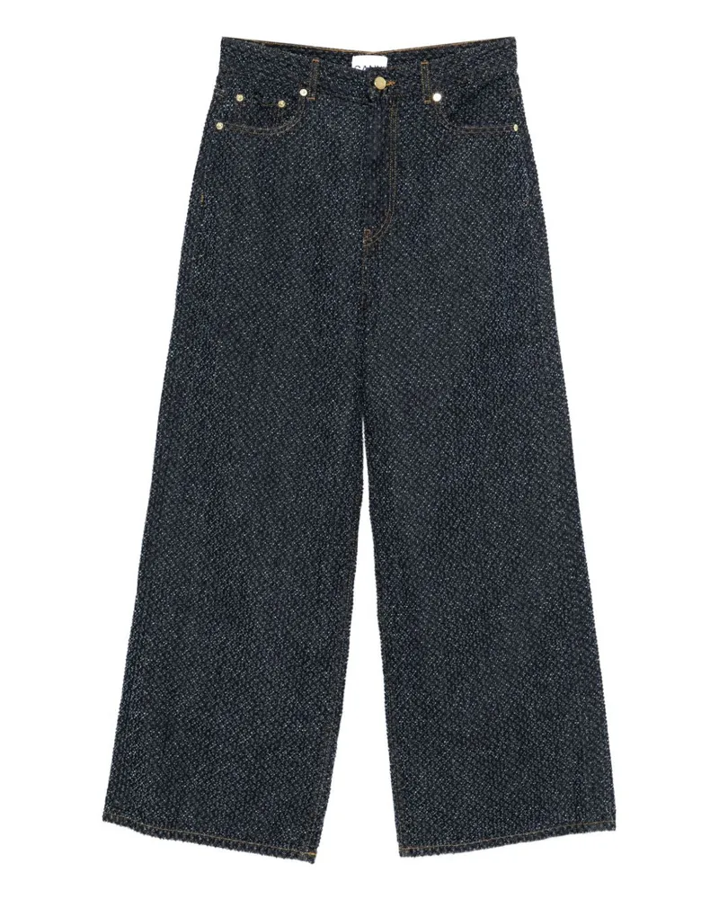 Ganni Baggy-Denim-Jeans Blue