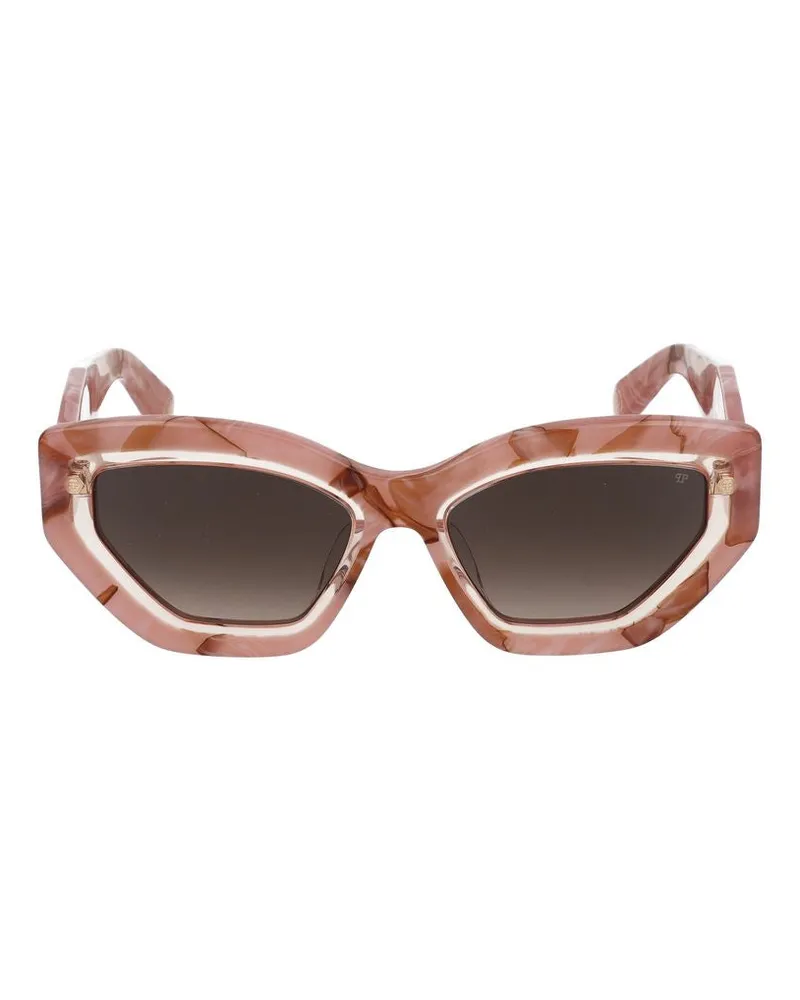 Philipp Plein Sonnenbrille  spp099 M 06 Z8 Rosa Opalino+Rosa Marmorizzato /18 /140 06z8
