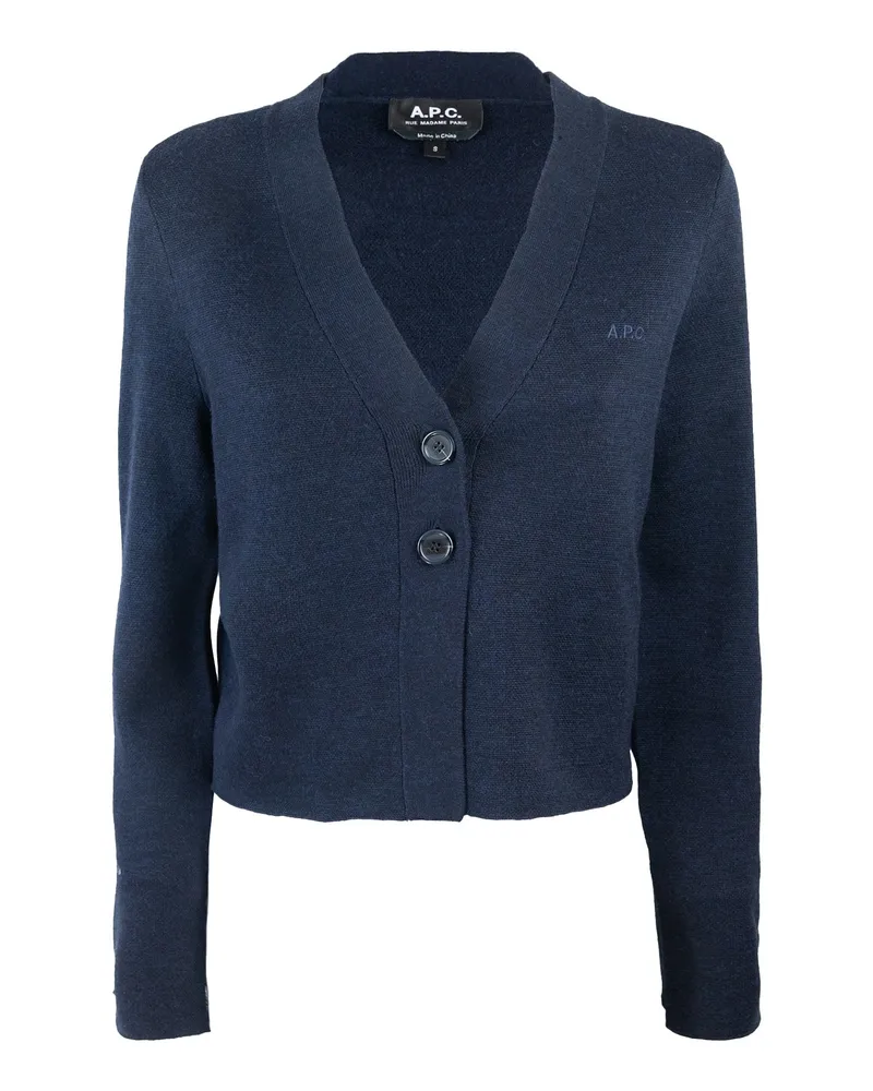 A.P.C. Strickjacke Anna Dark Navy Iak