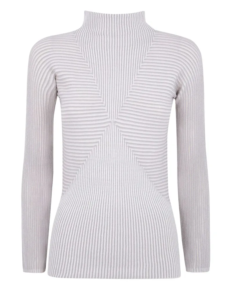 Emporio Armani Striped Top Grey