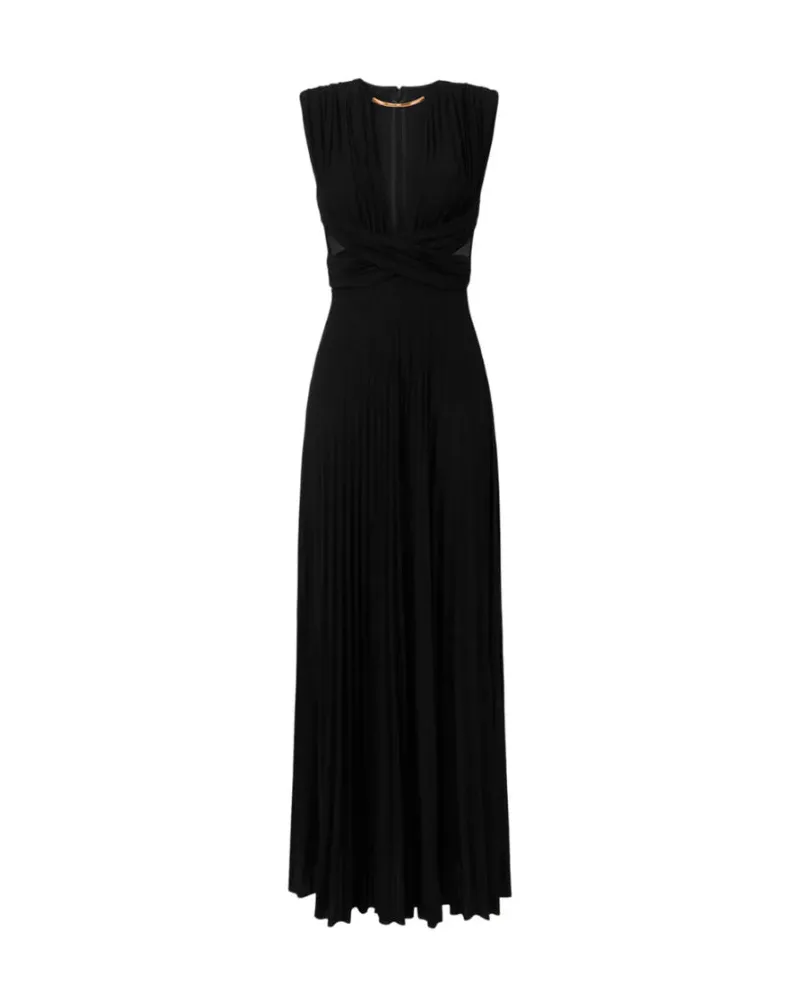 Elisabetta Franchi Red Teppich Kleid Black