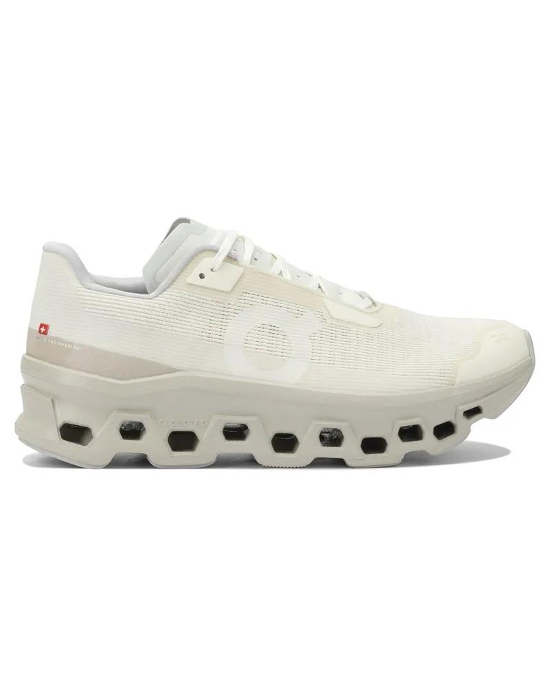 ON Über das Laufen von „Cloudmonster Void“-Sneakern Beige