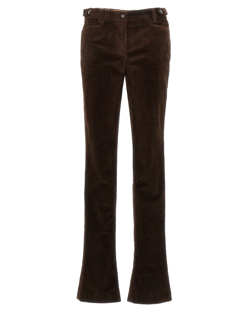 Dolce & Gabbana Cordhosen Brown