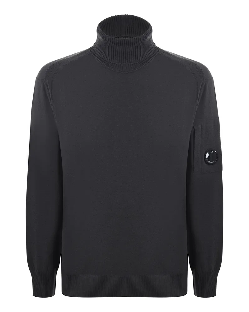 C.P. Company C.P. Firma Wollmischung Rollkragenpulse Anthracite