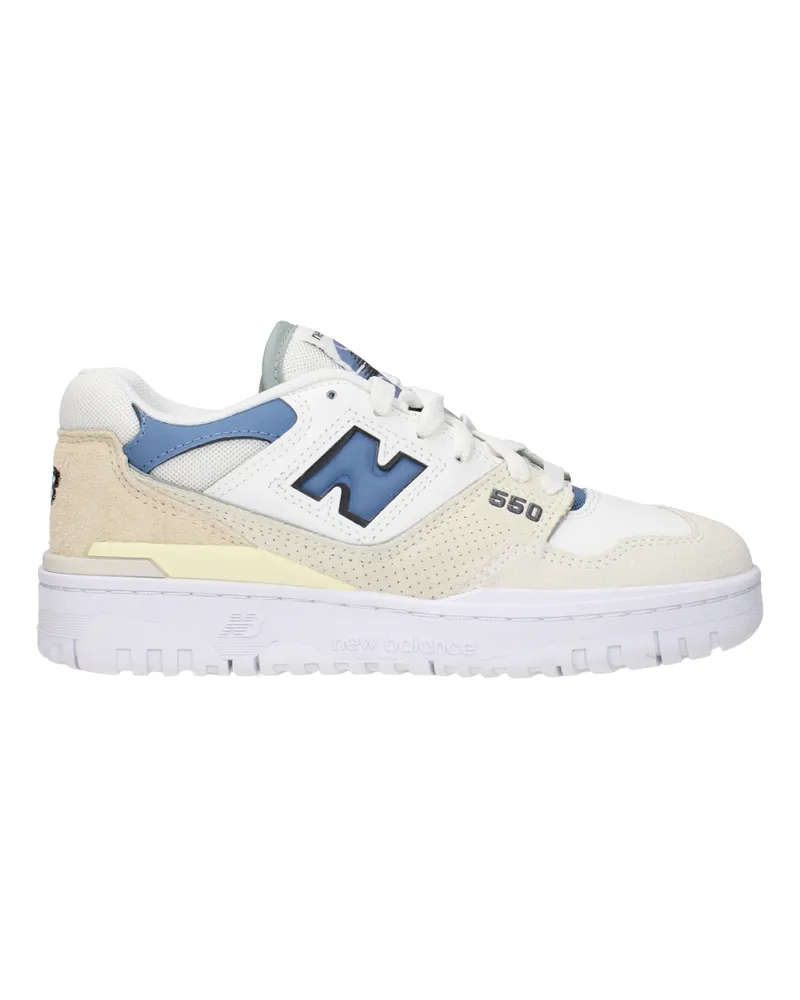 New Balance 550 Damens Leder weiß/Zuckerpapier -