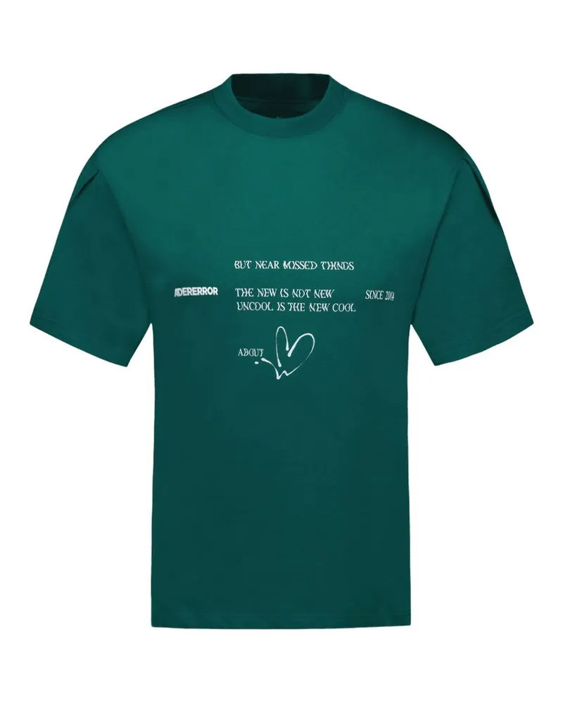 Adererror T -Shirt -Ader -Fehler Baumwollgrün Green