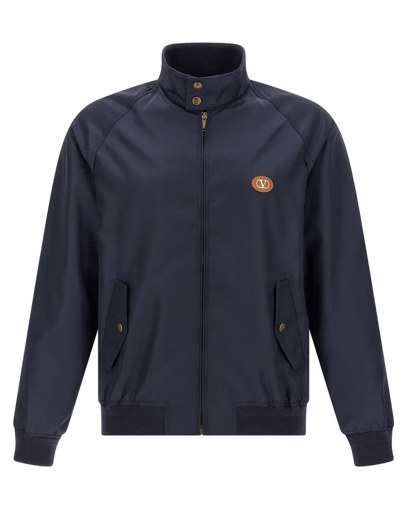 Valentino Garavani Valentino Garavani Bomberjacke mit „V-Logo Blue