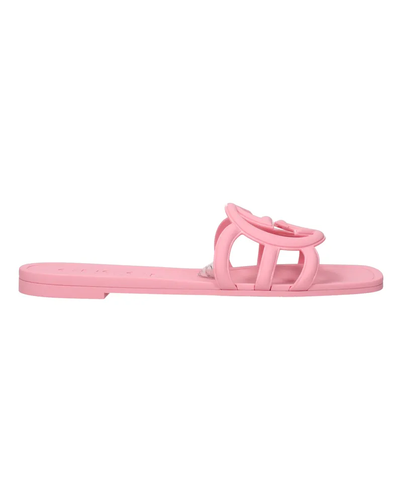 Gucci Damens Rosa Gummipantoffeln und Clogs -