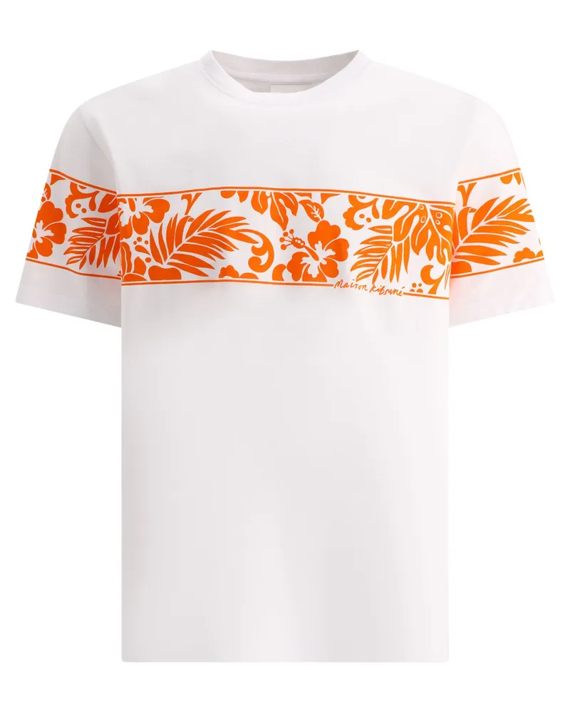 Kitsuné Maison Kitsuné "Tropical Band" T -Shirt White