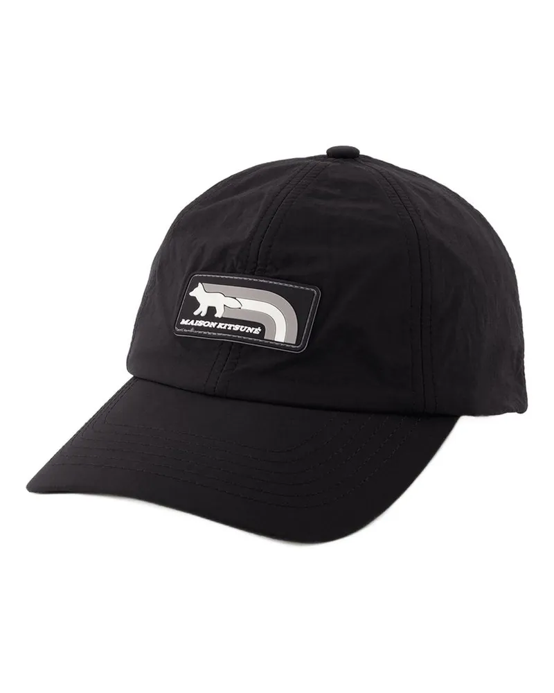 Kitsuné Flash Fox 6p Cap  Baumwollschwarz Schwarz