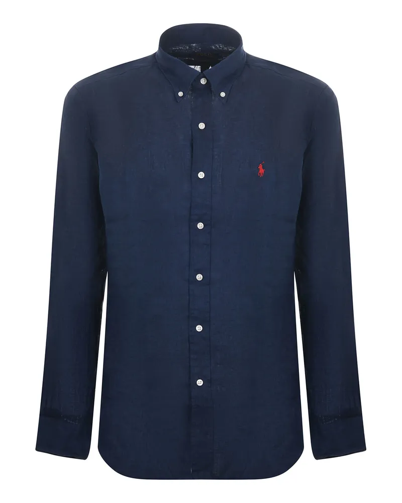 Ralph Lauren Leinenhemd Blue
