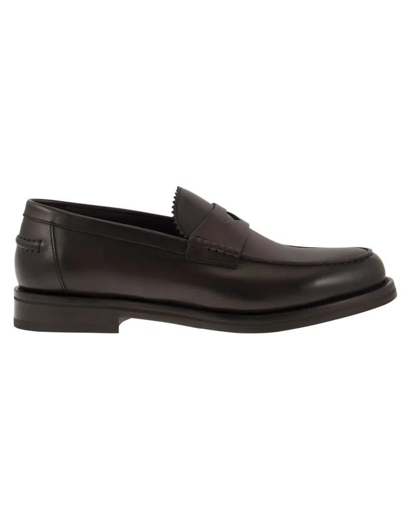 Doucal´s Doucals Leder Penny Loafer Braun