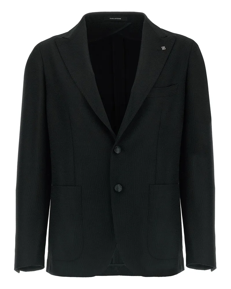 Tagliatore Micro Squares Blazer Black