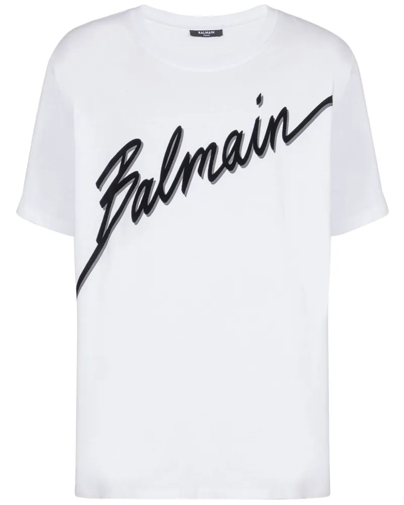 Balmain T -Shirt mit Druck Gab