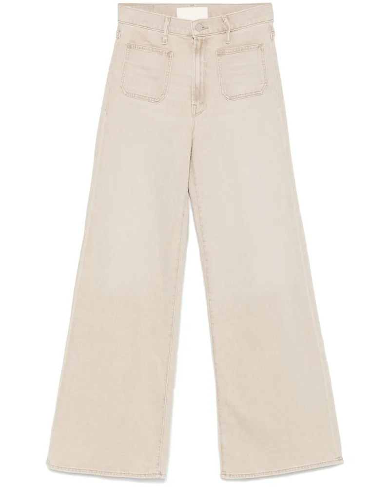 Mother Mutter Patch Tasche Undercover Sneak Jeans Jeans Beige