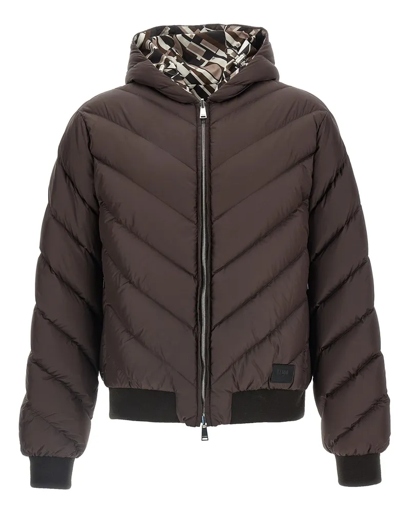 Fendi Wende-Daunenjacke Multicolor
