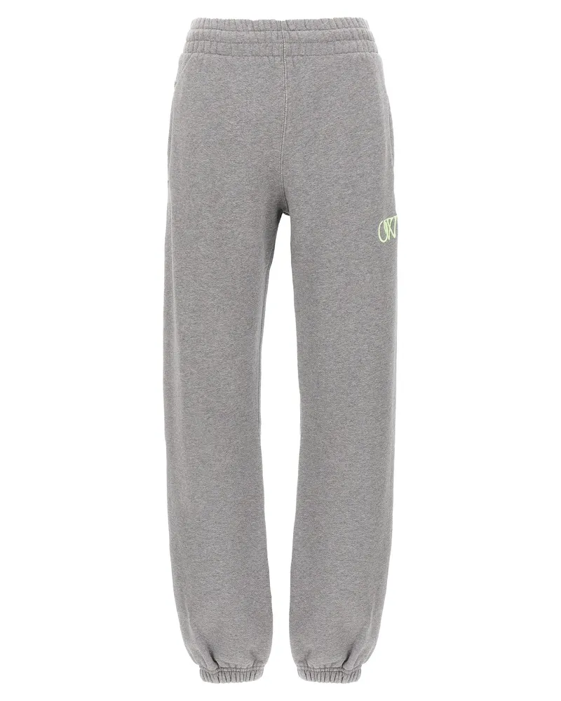 OFF-WHITE ow' gestickte Jogger Gray